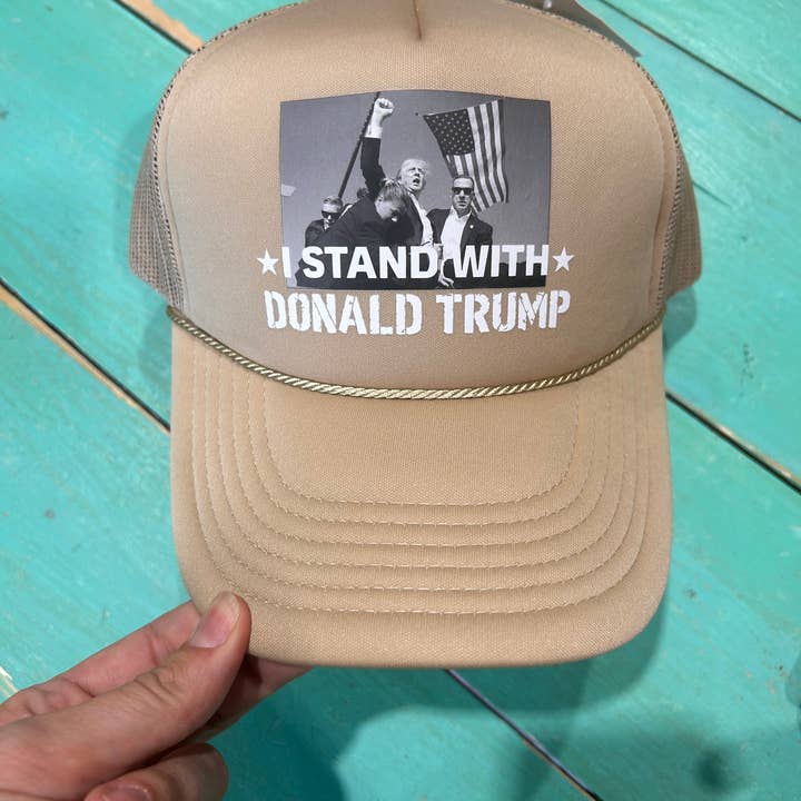 Vibes Hat Company – boné - Unissexo por atacado – Estou com Trump Trucker | Chapéu Donald Trump | Boné eleitoral2