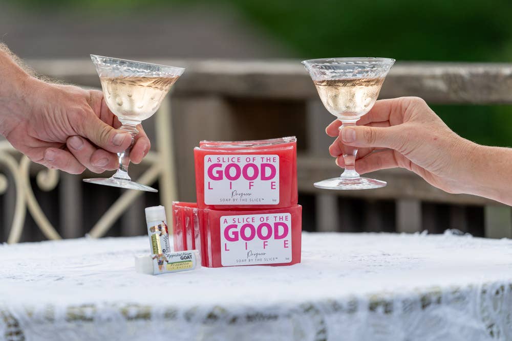 Soap By The Slice – wholesale Bar Soap – 5 oz Prosecco Soap Slice   4