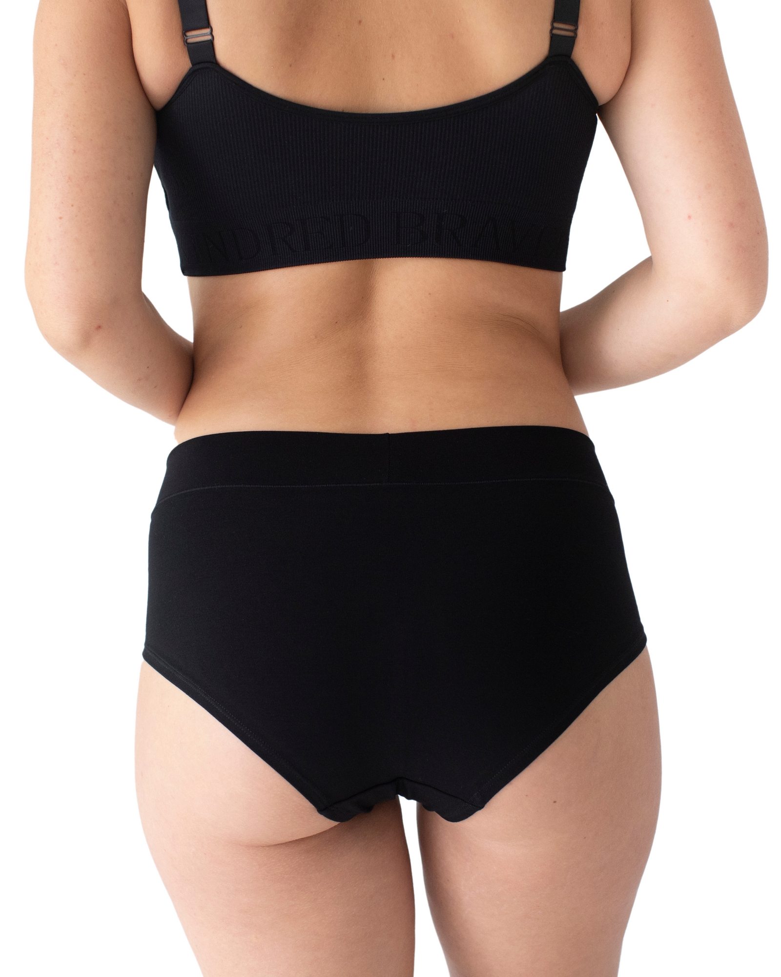 Neutrals Bamboo Maternity & Postpartum Panties - 2 Pack black & beige for wholesale on Faire3