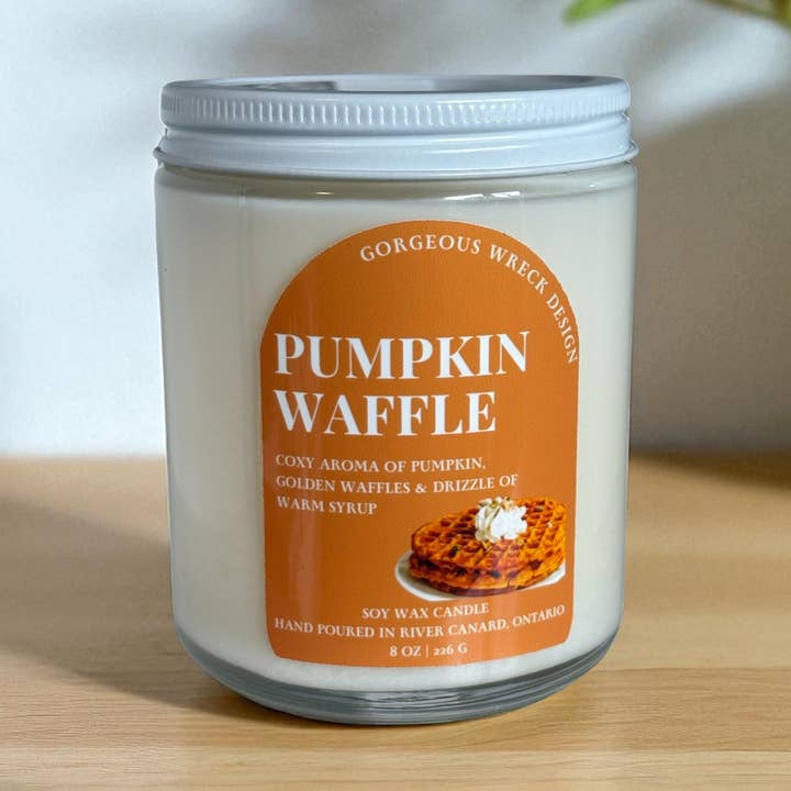 Pumpkin Waffle Candle . for wholesale by Gorgeous Wreck Design
