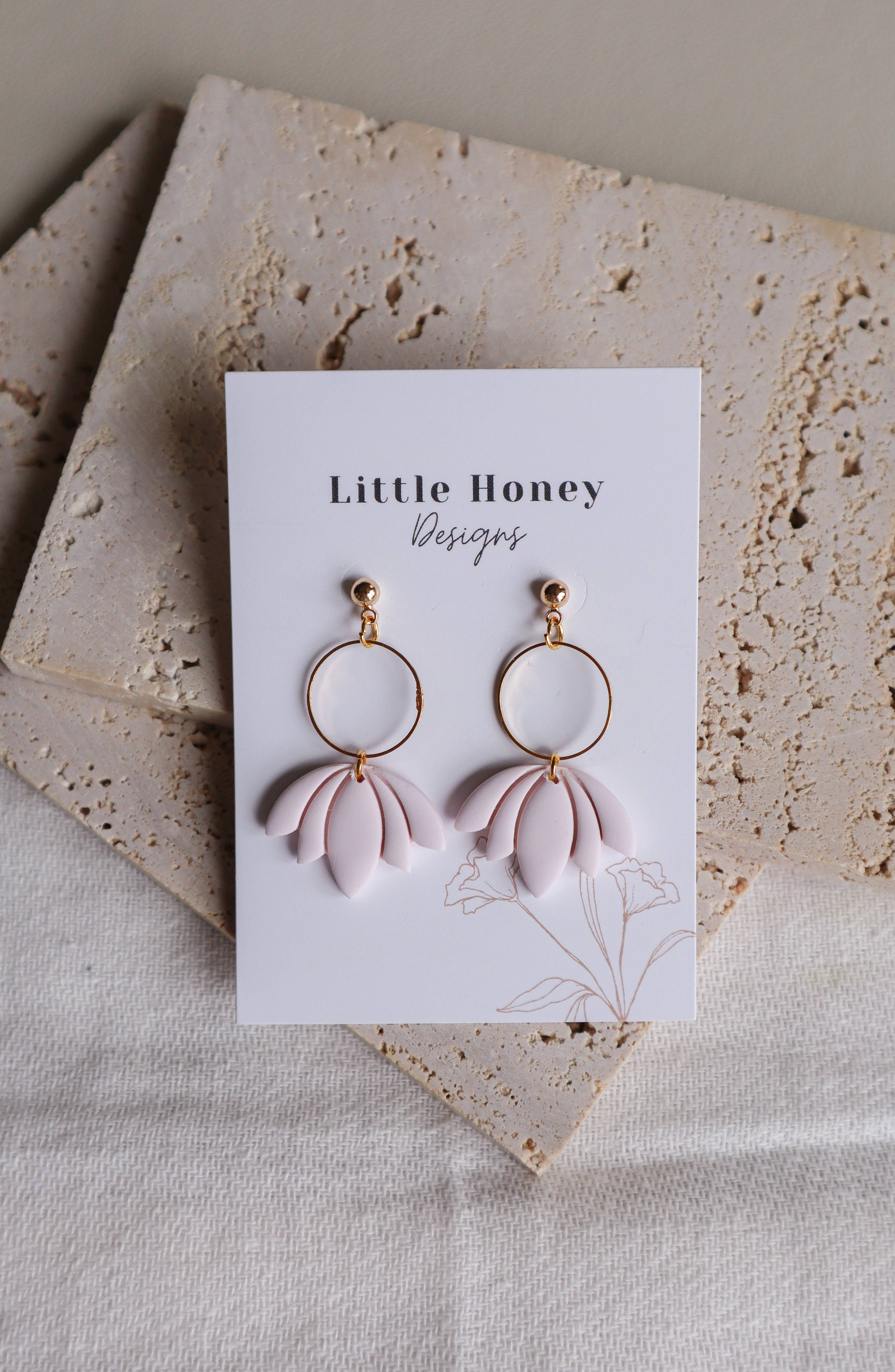 Little Honey Designs - Wholesale Dangle Earrings - The Acacia Handmade Polymer Clay Dangle Earrings3