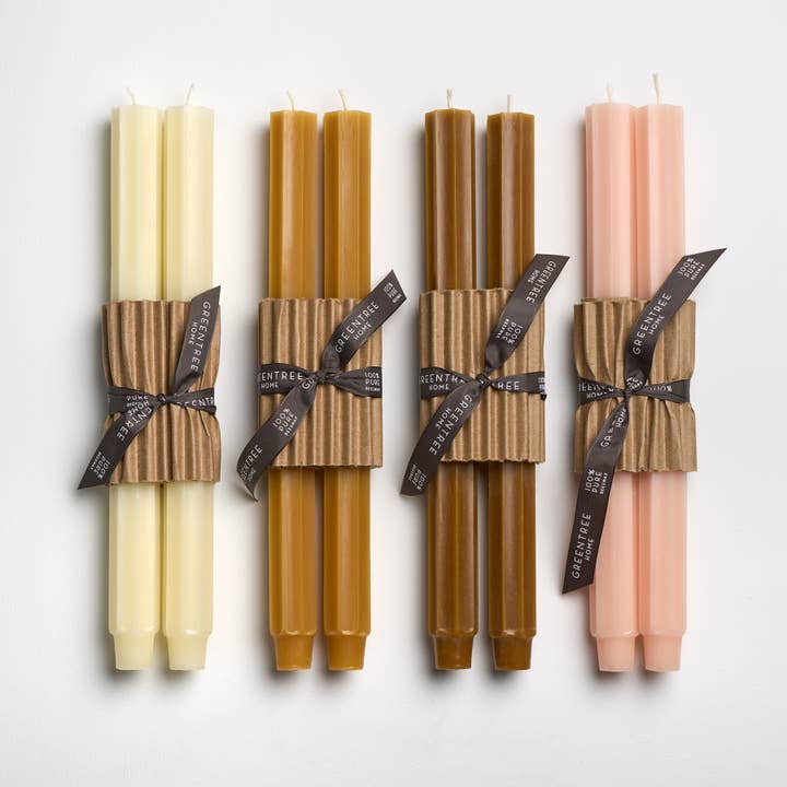 Greentree Home Candle - Wholesale Tapered Candle/Candlestick - 12" Fluted Church Tapers