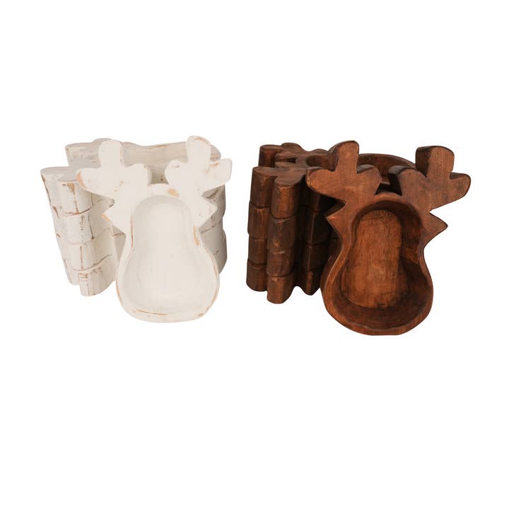 My Amigos Imports - Wholesale Decorative Plate/Dish/Bowl - Reindeer Home Decor #2-Bowl-9x10-Christmas-Reindeer #2