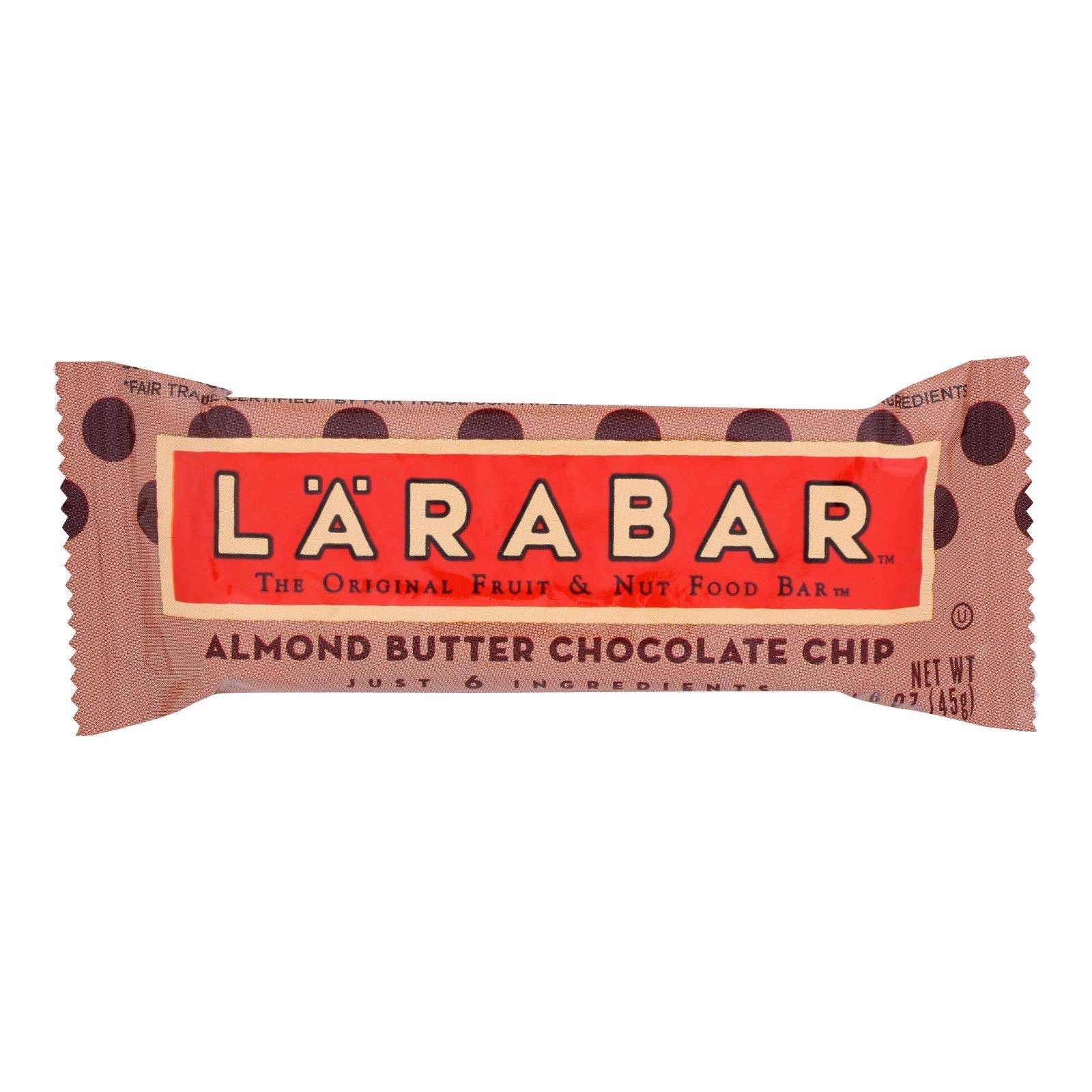 Ware Spark - Wholesale Snack Bar - Larabar - Original Fruit And Nut Bar - Almond Butter Chocolate Chip - Case Of 16 - 1.6 Oz.0