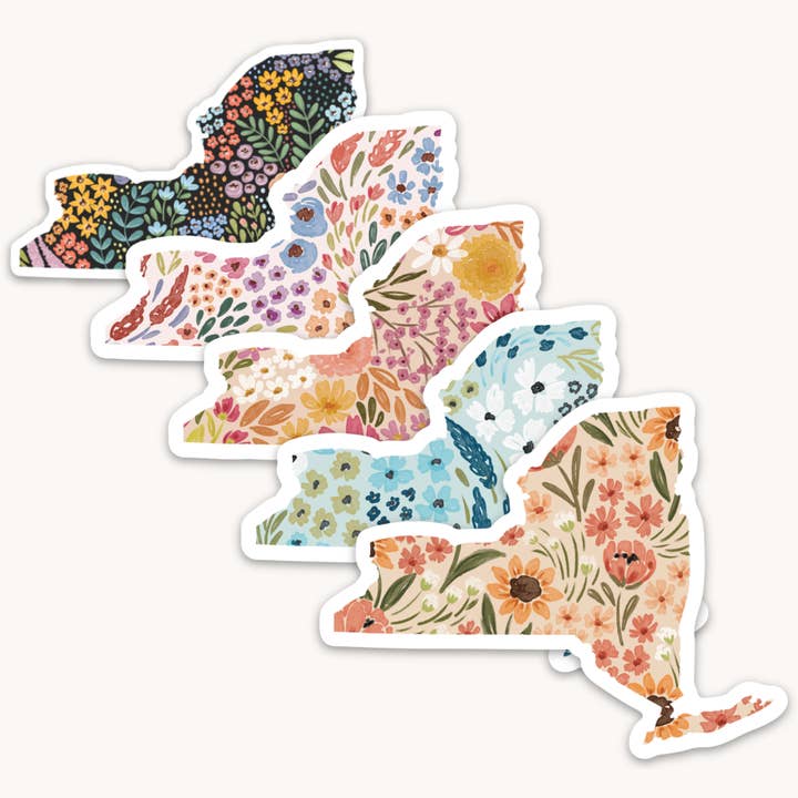 New York 3x3in. Statens klistermærke for engroshandel hos Elyse Breanne Design