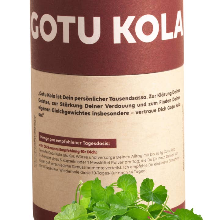 Dr. Göckmann - Wholesale Oral Supplement/Vitamin - GOTU KOLA Human1