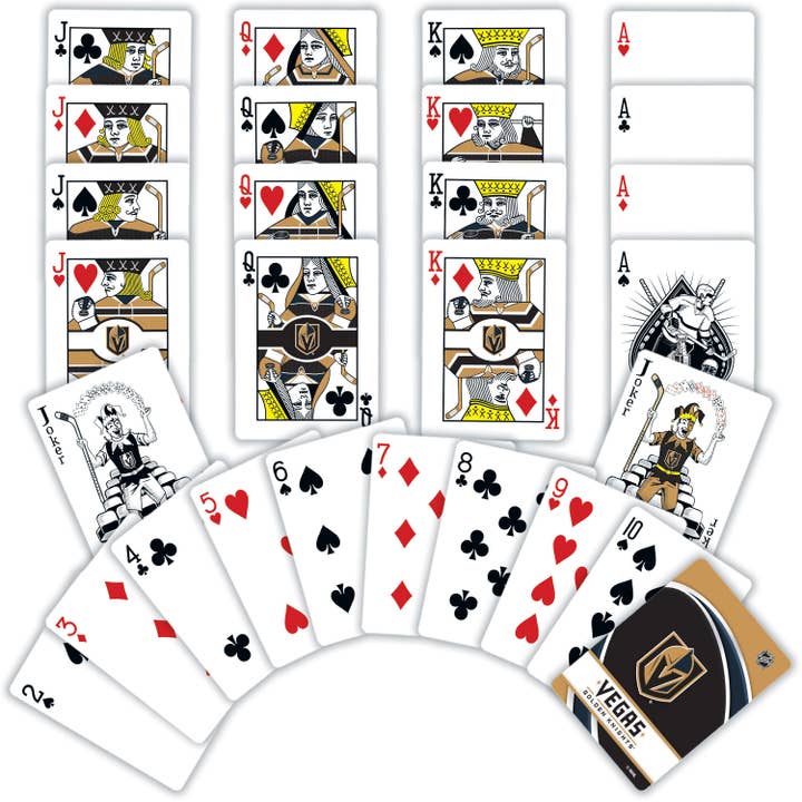 Masterpieces Puzzles - Wholesale Playing Cards - Las Vegas Golden Knights Playing Cards1