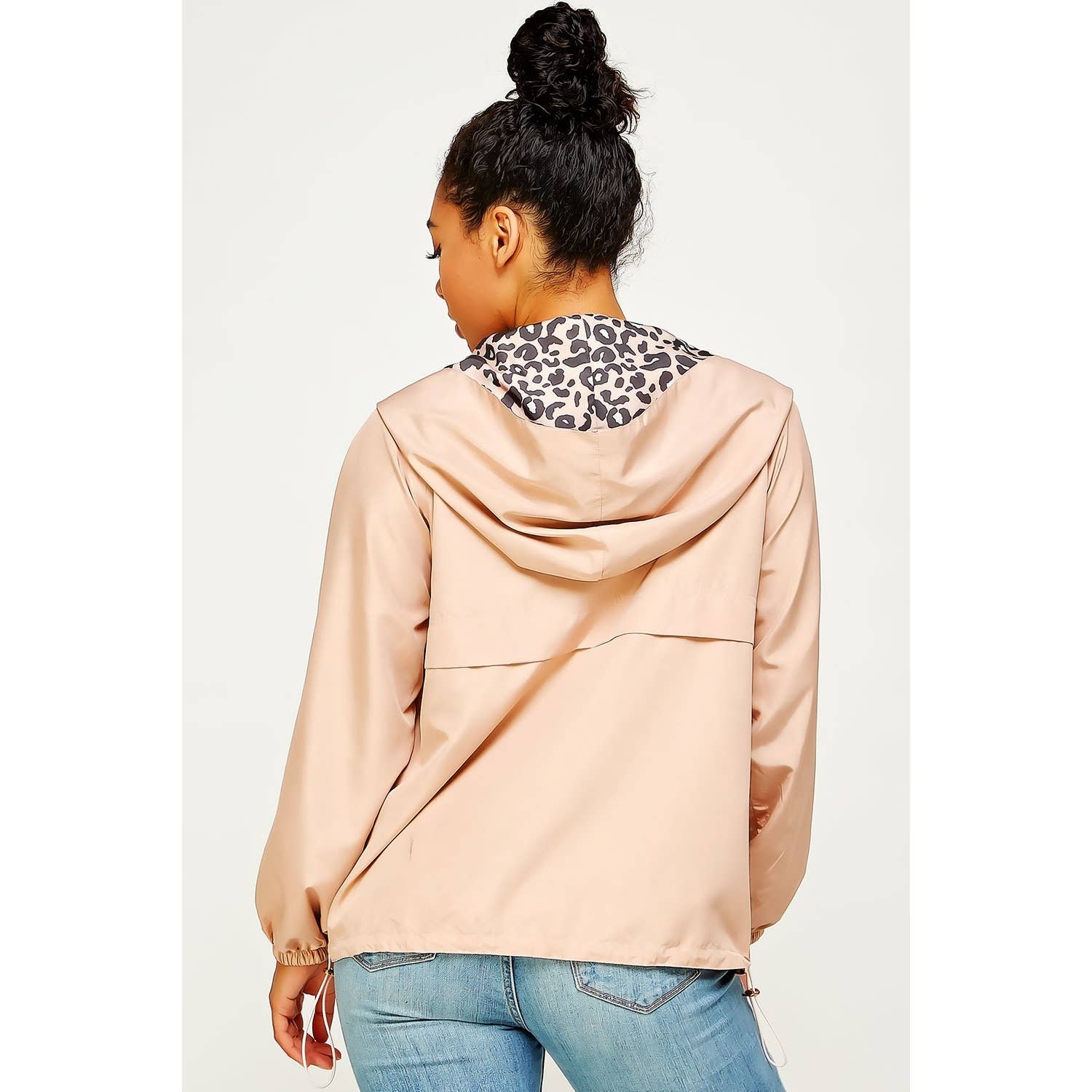 Sweet Generis - Wholesale Windbreaker - Women's - REVERSIBLE CONTRAST PRINT ZIPUP WINDBREAKER HOODIE17