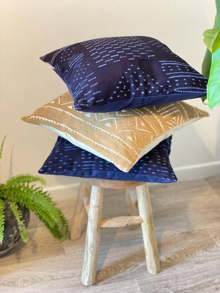 Cojín Saanè hecho a mano en bassilan para venta al por mayor de Maison Assa