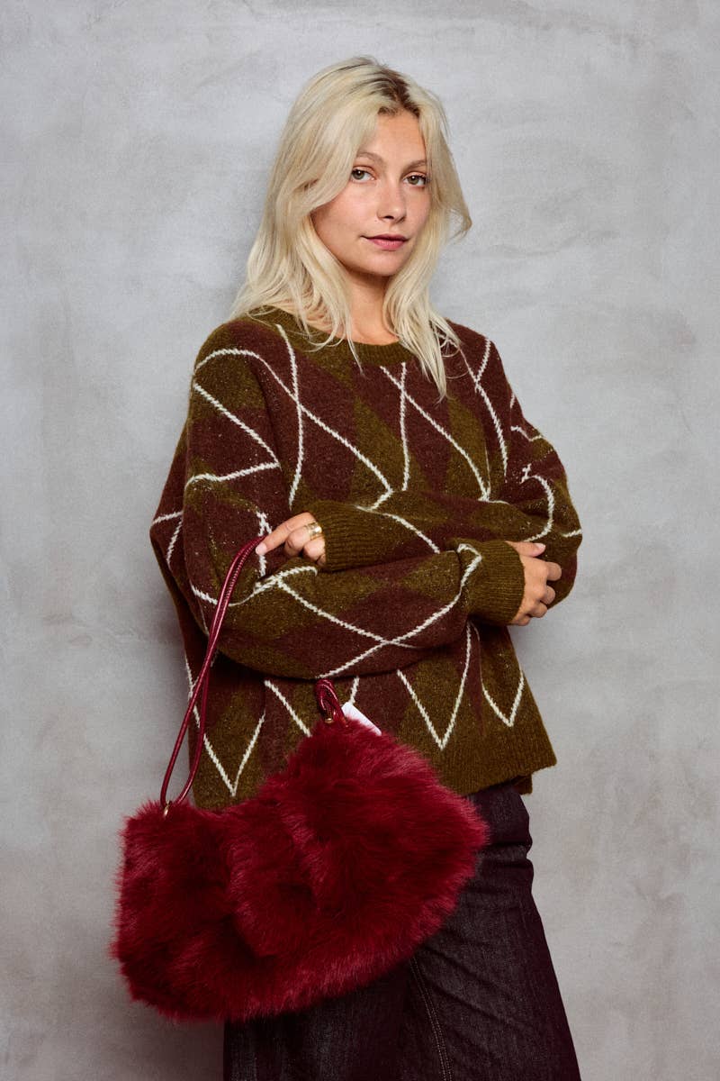 BYREN | ÉLINE L'ATELIER - Wholesale Shoulder Bag - Women's - Faux fur bag CY301JHUI9