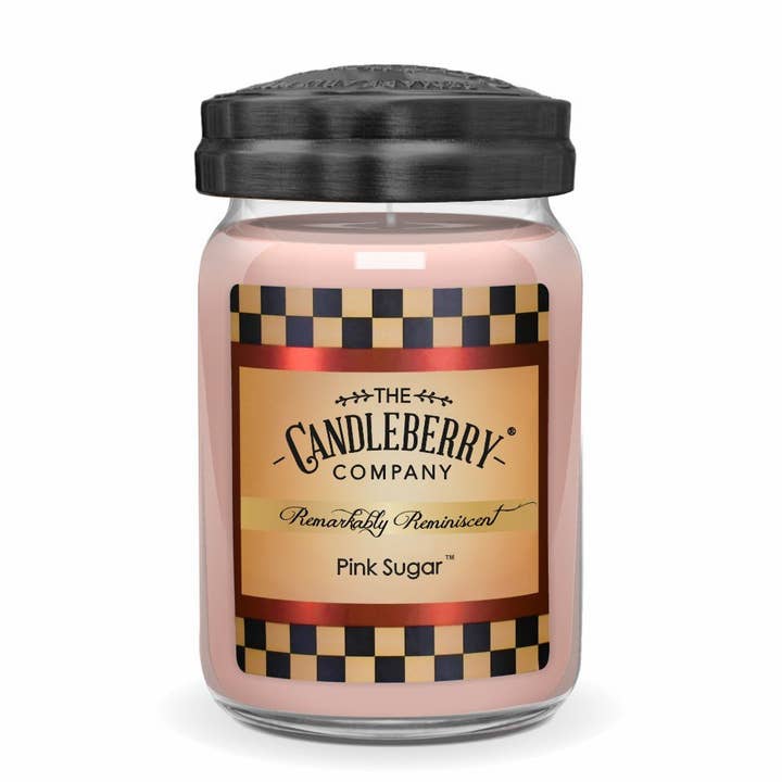 Pink Sugar™, Large Jar Candle for wholesale by The Candleberry Candle Company