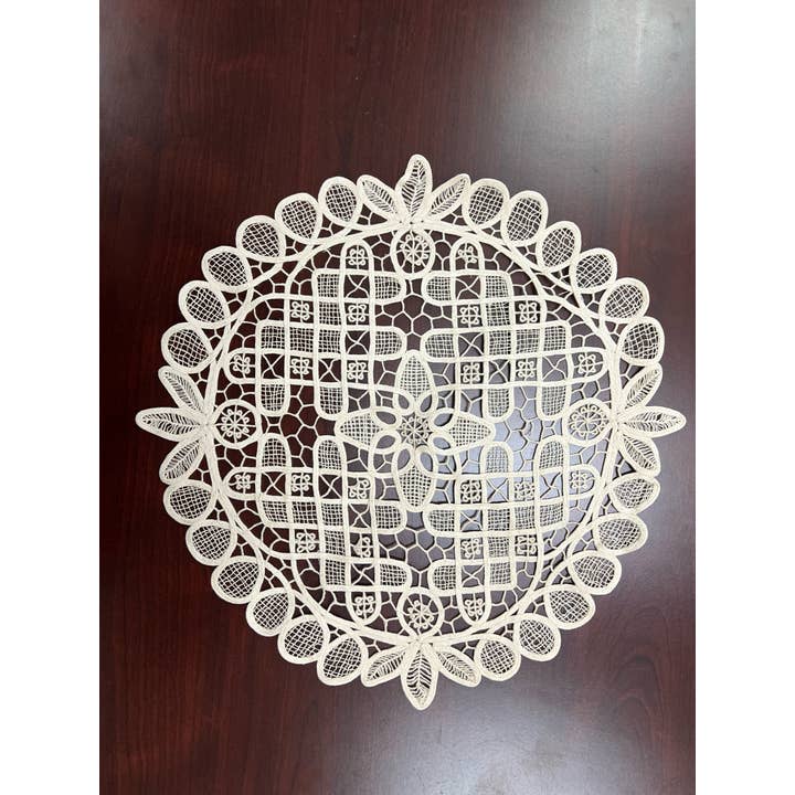 Peking Handicraft – Engroshandel Mellemlægsserviet – Annie's Treasures Doilies Machine Broderet Battenburg