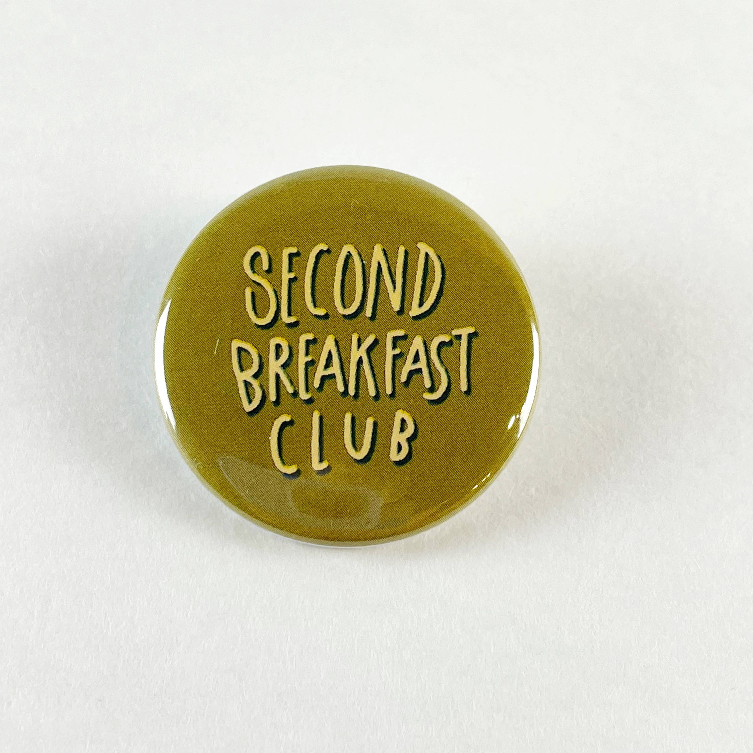 Kendra Lee Miller Art - Wholesale Lapel Pin/Button - Second Breakfast Club Hobbit LOTR button | Lord of the Rings