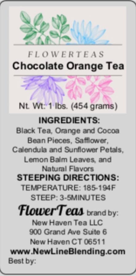 FlowerTeas – Engroshandel Løs te – Løsbladet te i løs vægt 1 lbs Kommerciel brygning Fødevareservice37
