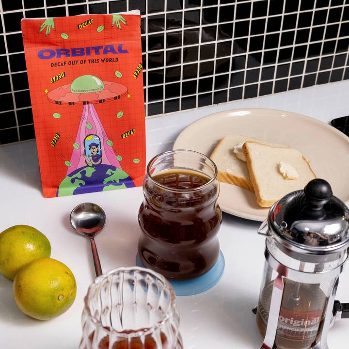 Orbital Decaf Coffee - Wholesale Coffee Beans - Sugarcane Process Decaf Coffee_Whole BeanĀ 2