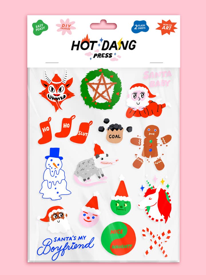 Conjunto de Lençóis Natalícios Desajustados por atacado de Hot Dang Press