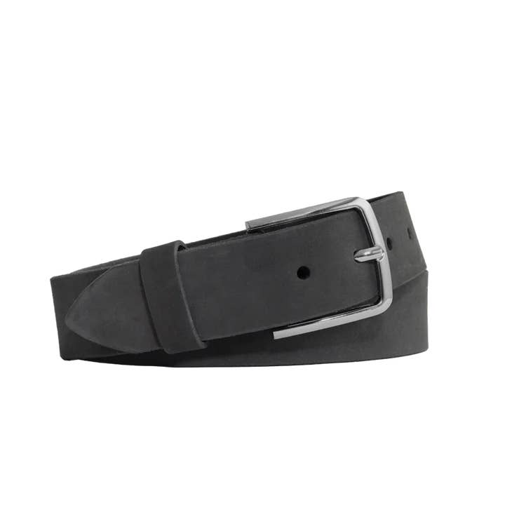 Ceinture en cuir véritable personnalisée Ceinture en nubuck canon de fusil pour la vente par USA Leather Shop