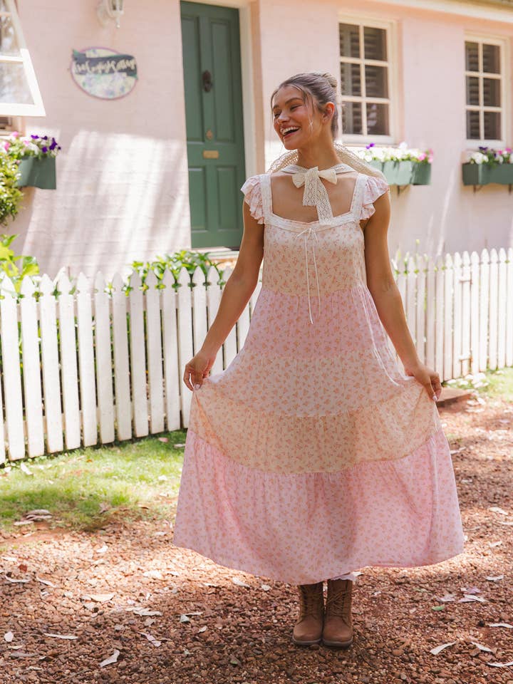 Cottage Smock Dress ~ Blossom for wholesale by Coven and Co