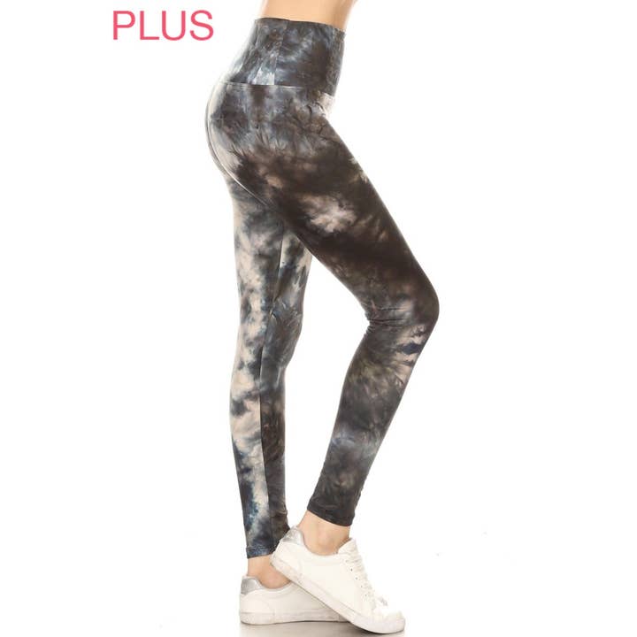Leggings de talla grande con estampado suave de cintura alta y banda de 5 pulgadas para venta al por mayor de Leggings Depot