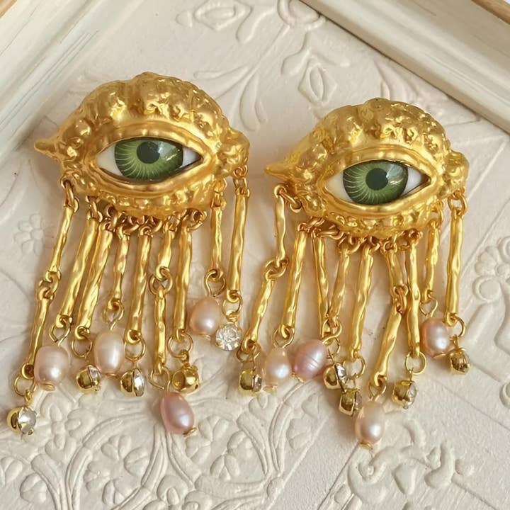 Wild & Free - Wholesale Cocktail/Statement Ring - Pendientes Ojo de Dios0