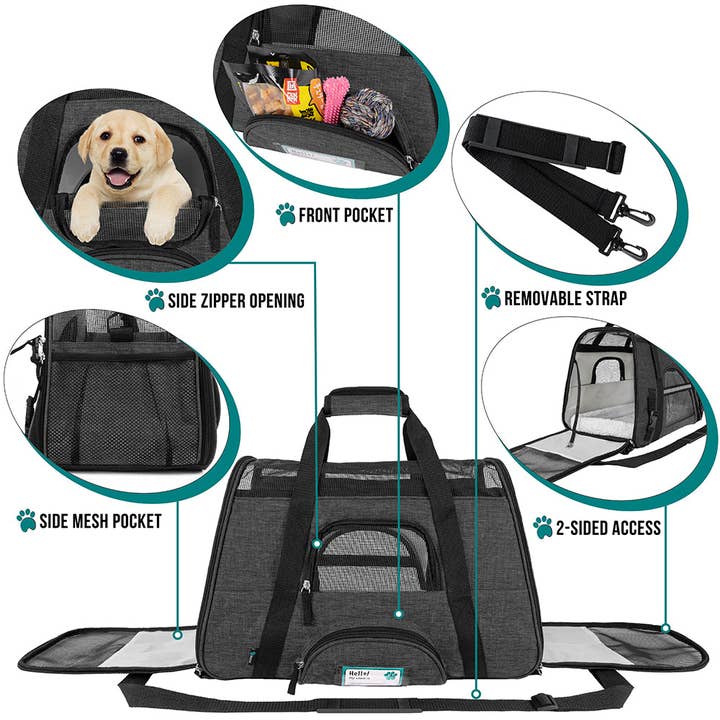 PetAmi - Wholesale Pet Carrier - Cat/Dog - Heather Tote Bag Pet Carrier5
