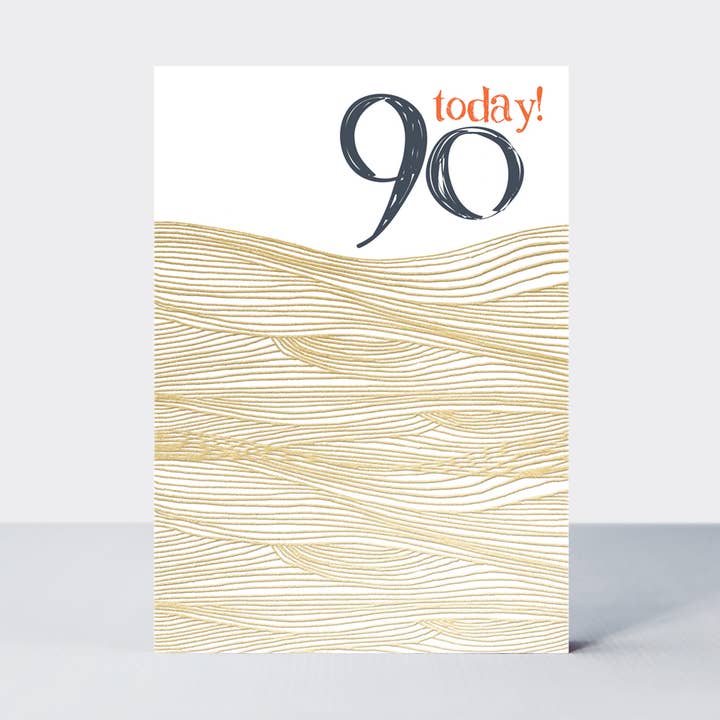 Ebb & Flow 90 års fødselsdagskort for engroshandel hos Rachel Ellen Designs