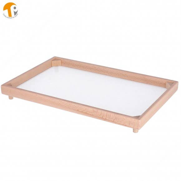 Rectangular Beech Wood Fresh Pasta Drying Tray 32x50 cm for wholesale by Tagliapasta