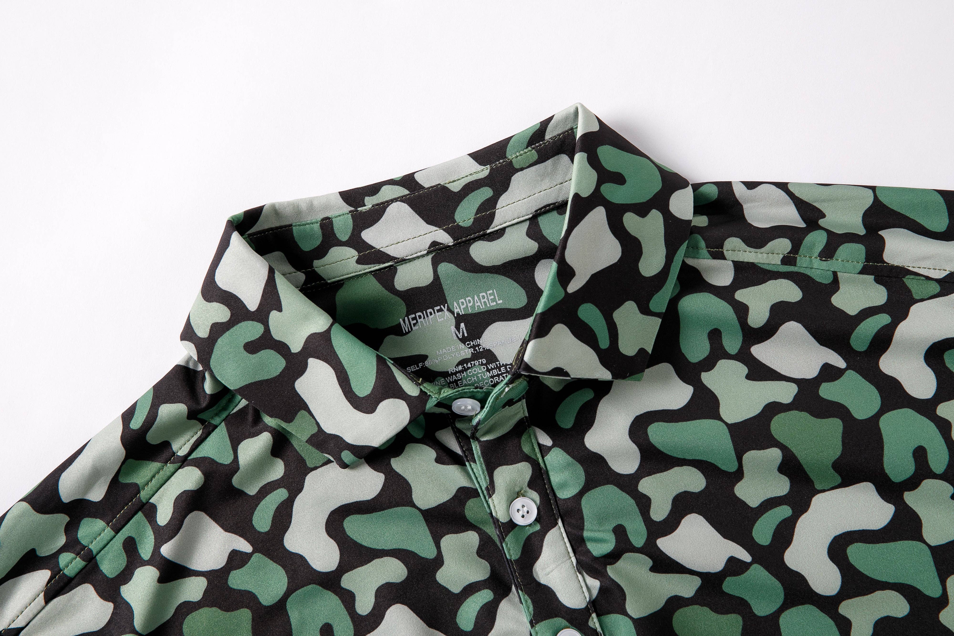 Meripex Apparel - Wholesale Polo - Men's - Green Duck Camo Polo4