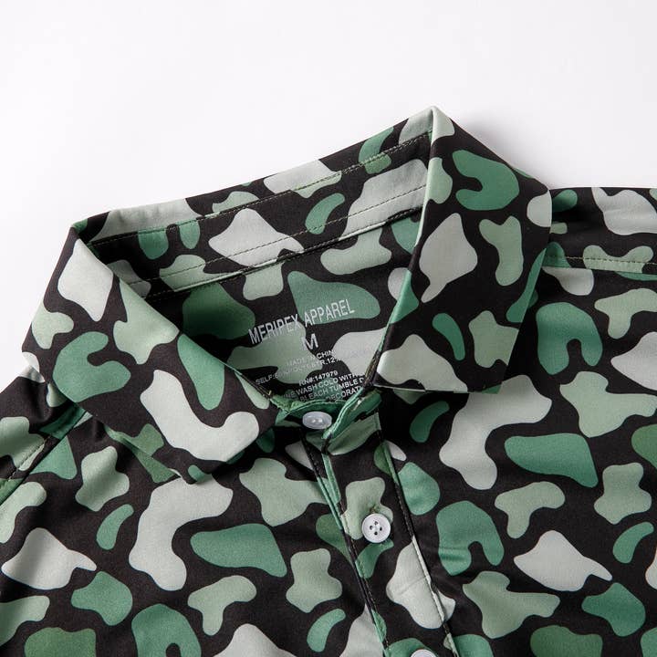Meripex Apparel - Wholesale Polo - Men's - Green Duck Camo Polo4