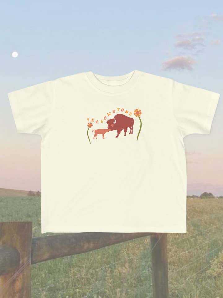 Yellowstone National Park Souvenir Toddler Unisex T-Shirt for wholesale by Traildust Goods
