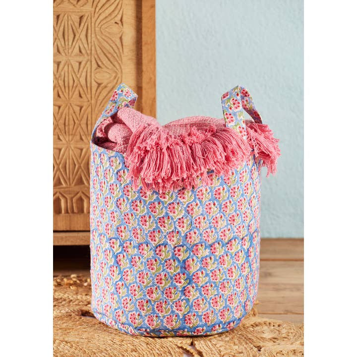 Namaste – wholesale Laundry bag – Taruni Block Print Storage Laundry Bag