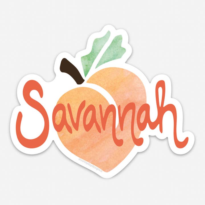 Savanne Fersken Vinyl Magnet for engroshandel hos Sunny Day Designs
