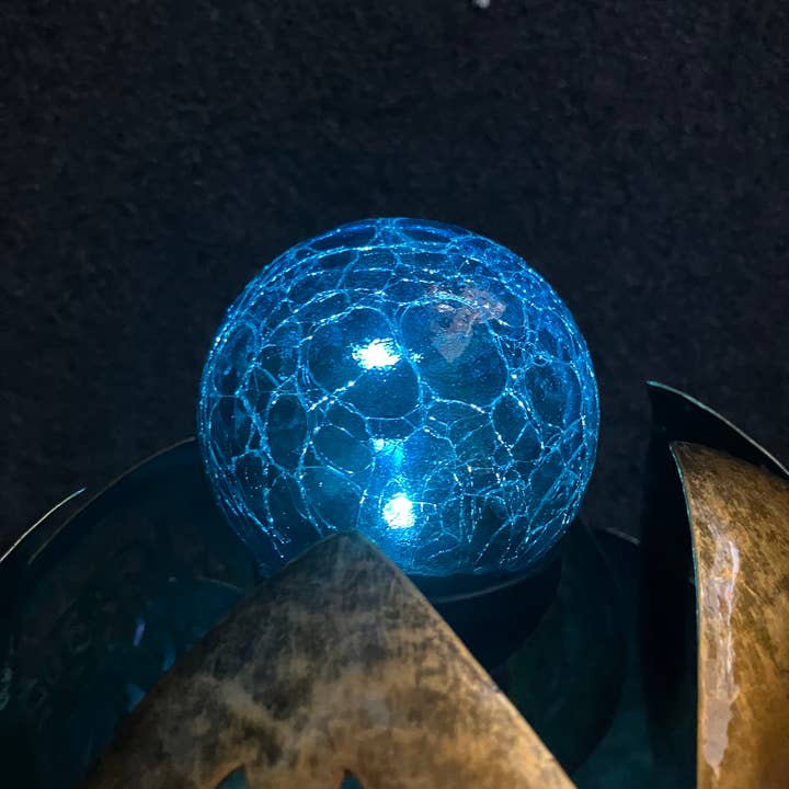 Continental Art Center - Wholesale Wind Spinner - Solar Horizontal Metal Kinetic Lotus Wind Spinner Stake2