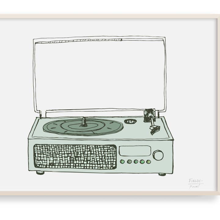Victrola Lecteur de disque - Impression musicale pour la vente par Statement Goods