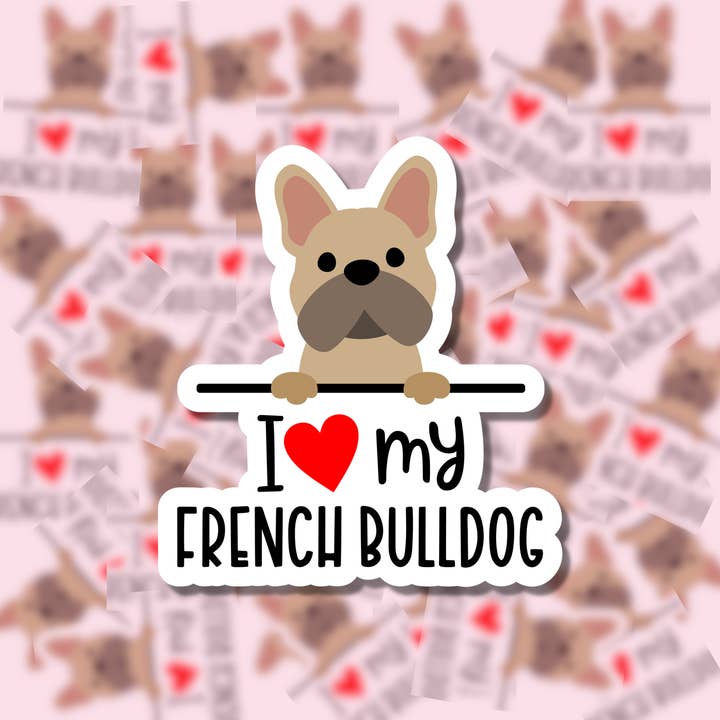 I love my dog breed sticker for wholesale by Charlotte's Pet