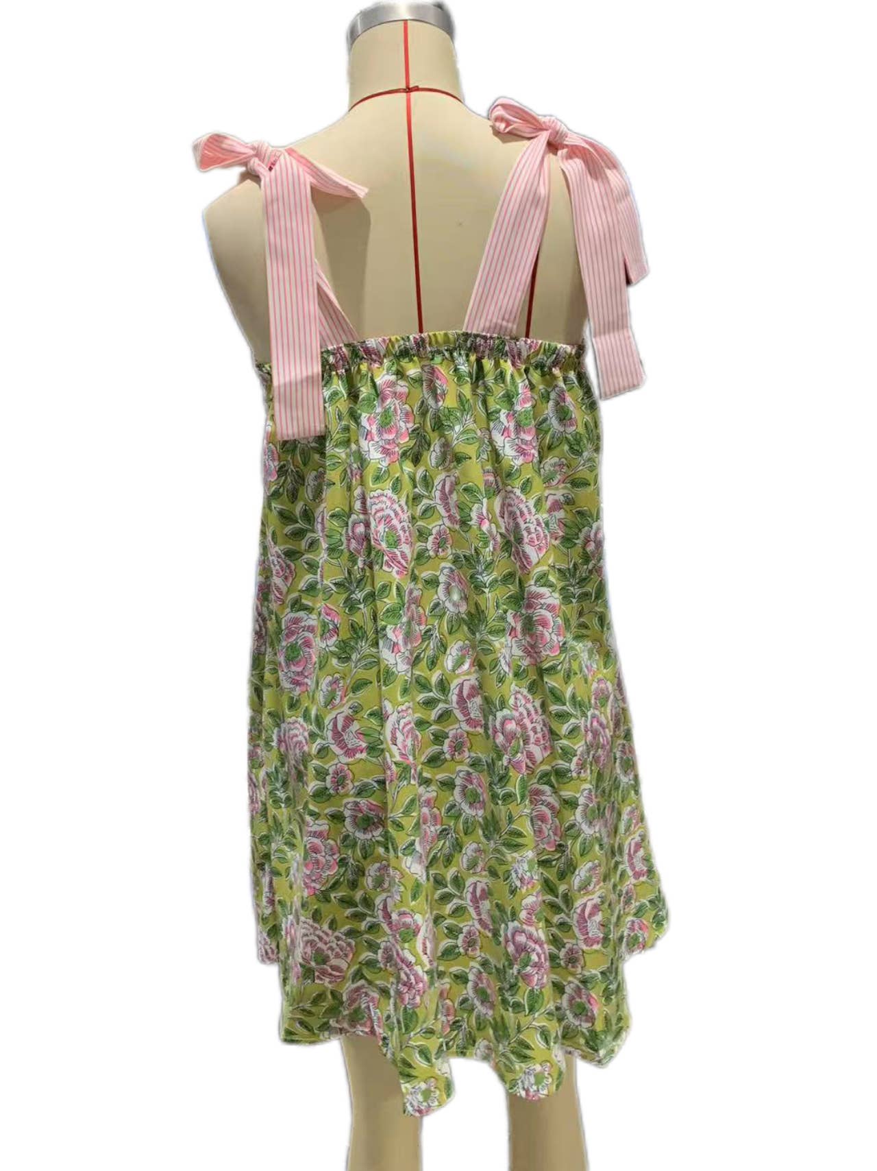 Rosa Clothing - Wholesale Dress - Women's - 2025 Odette floral sleeveless tie shoulder straps mini dress4