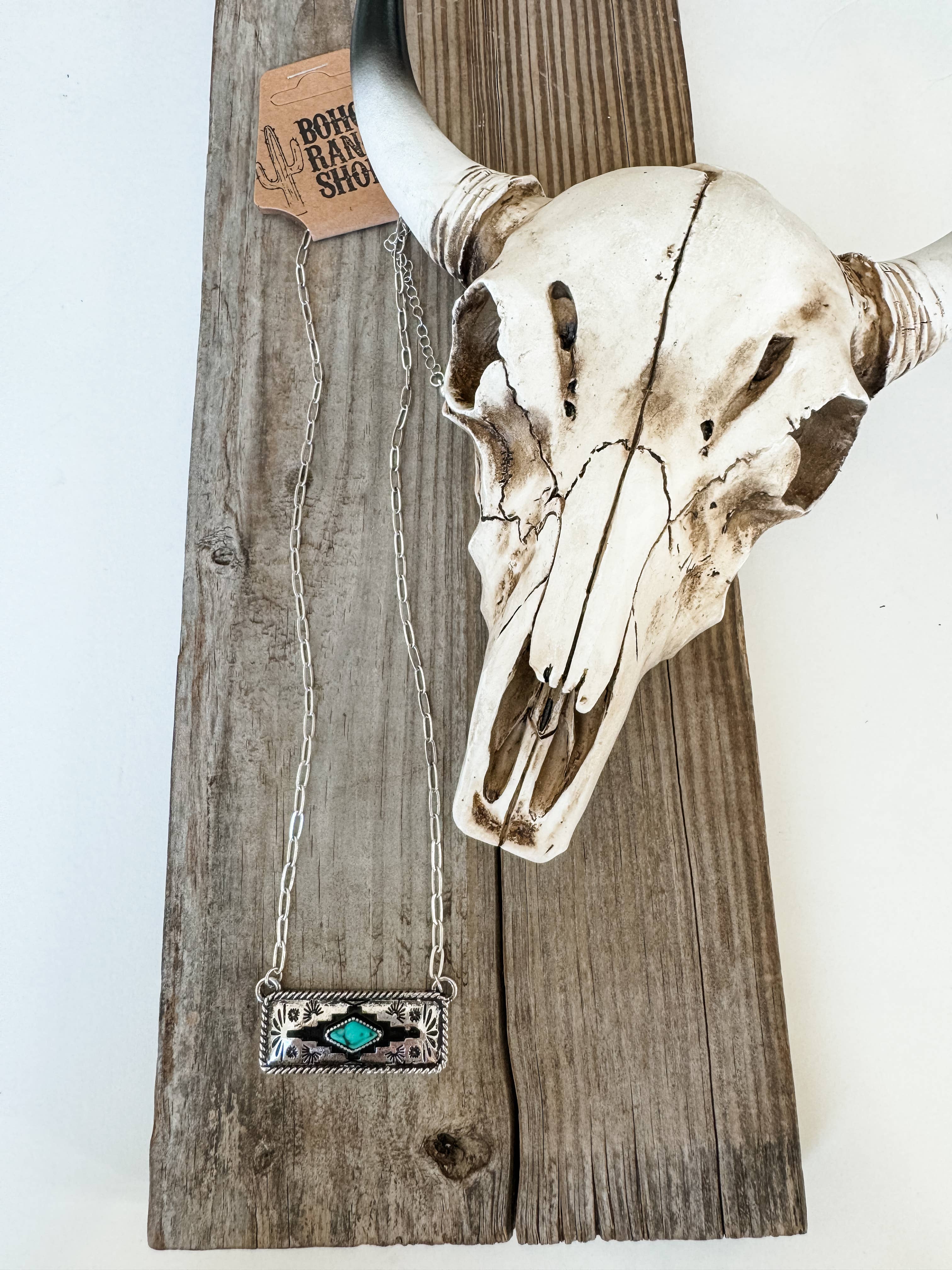 Boho Ranch Shop - Wholesale Pendant/Charm Necklace - Western Aztec Pendant Necklace 3