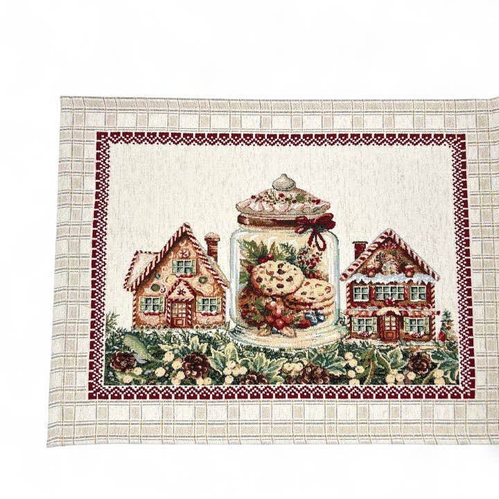 Table Set COOKIES, Gobelin Jacquard, chenille for wholesale by Hesta