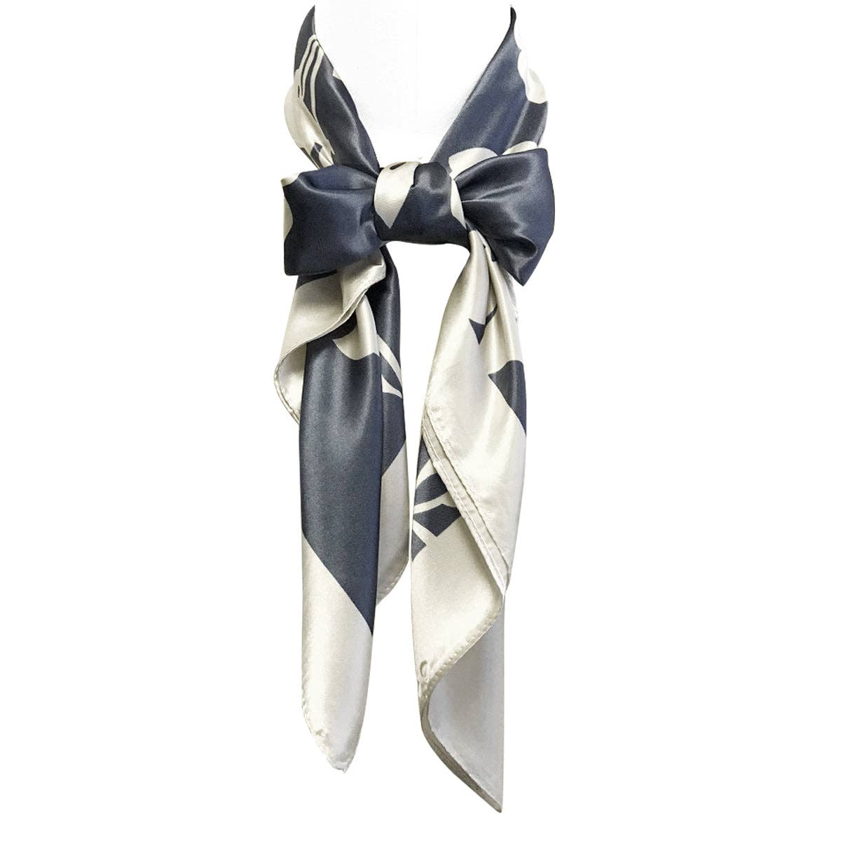 Wrapables.com - Wholesale Scarf - Women's - Wrapables Silk Satin Floral Neckerchief 35 x 35 Inch Square3