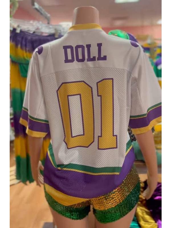 Queen Fashion - Wholesale T-Shirt - Women's - Number Print Football Outfit color block Party Jersey2