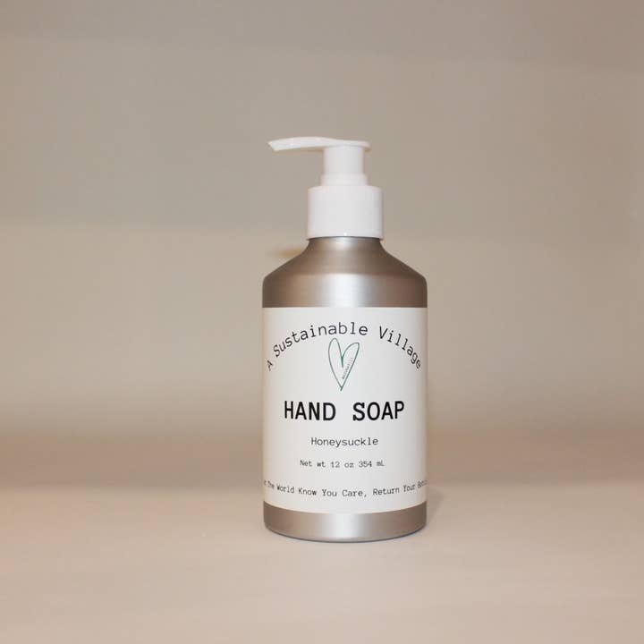 A Sustainable Village - Wholesale Soap Dispenser - ALUMINUM BOTTLE WITH PUMP