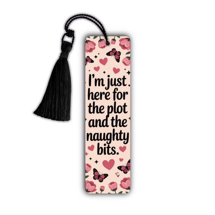 Segnalibro in metallo di alluminio Plot And The Naughty Bits per la vendita all'ingrosso da parte di DaisyChainDesignCo