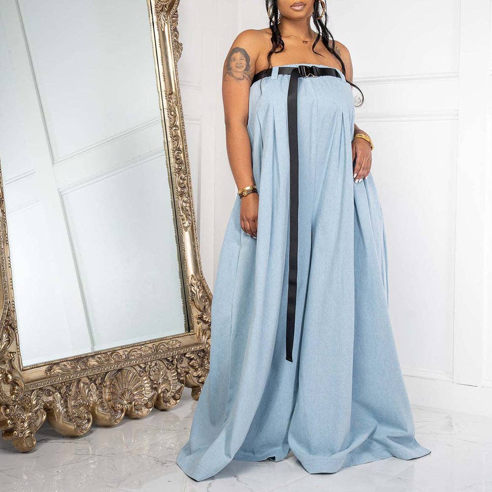 MB Fashion Wholesale - Wholesale Jumpsuit - Women's - MB FASHION SEXY WAISTBAND TUBE TOP JUMPSUIT 0573LY17