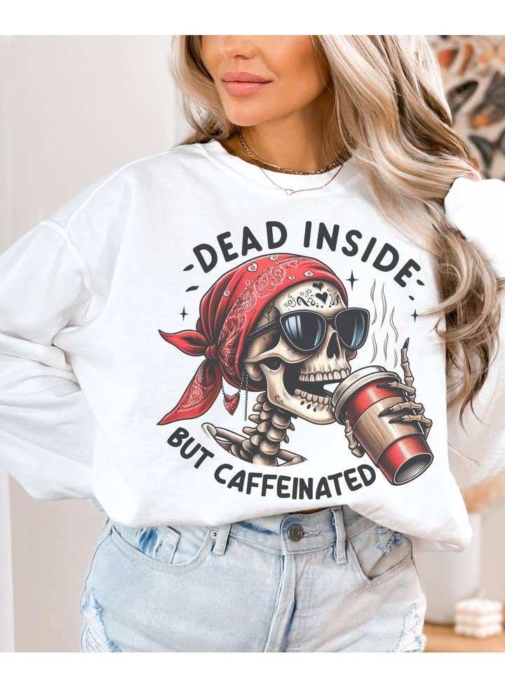 Retro Hexes Texas Garment-Dyed Halloween Country Sweater for wholesale by Monday Muse