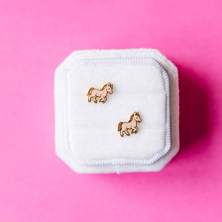 Desert Peach - Wholesale Stud/Post Earrings - Pony Stud Earrings