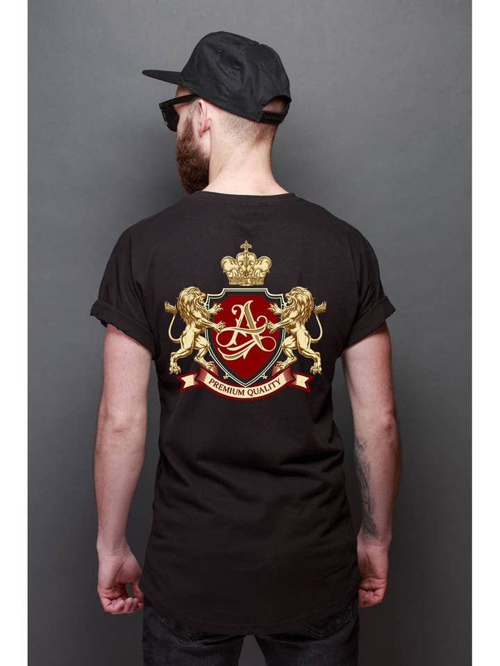 Vintage Royal Crest Graphic Tee for wholesale by Art by Forgrand