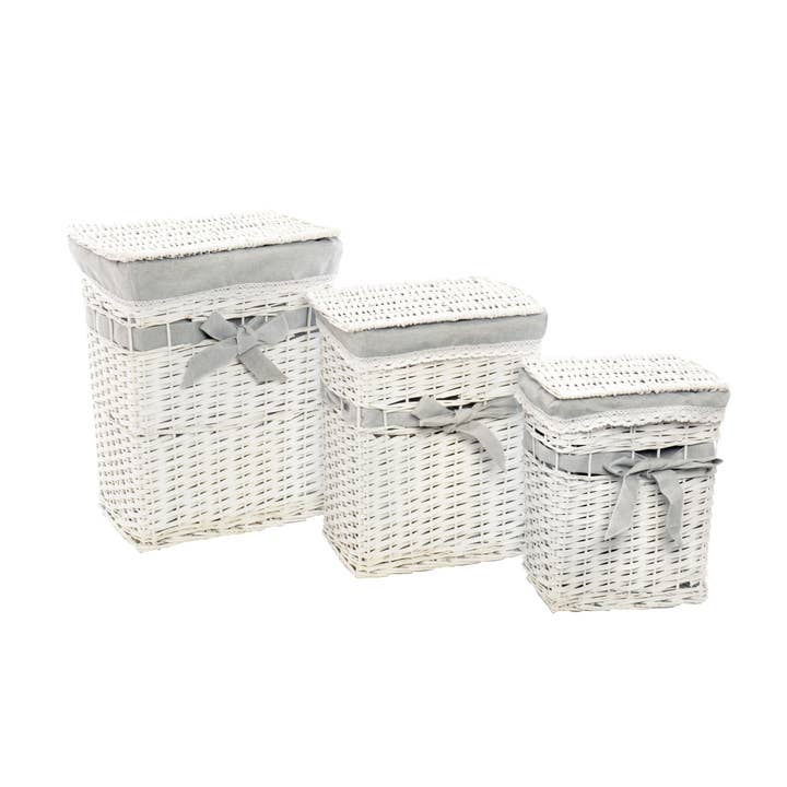 Set van 3 Rechthoekige Mandjes Knoop voor wholesale door CP INTERNATIONAL