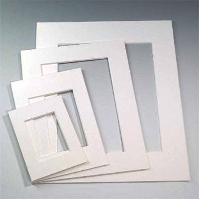 Modern Memory Design Picture Frames - Vendita all'ingrosso Cornice portafoto - Componente aggiuntivo Custom Mat Board (bianco)2