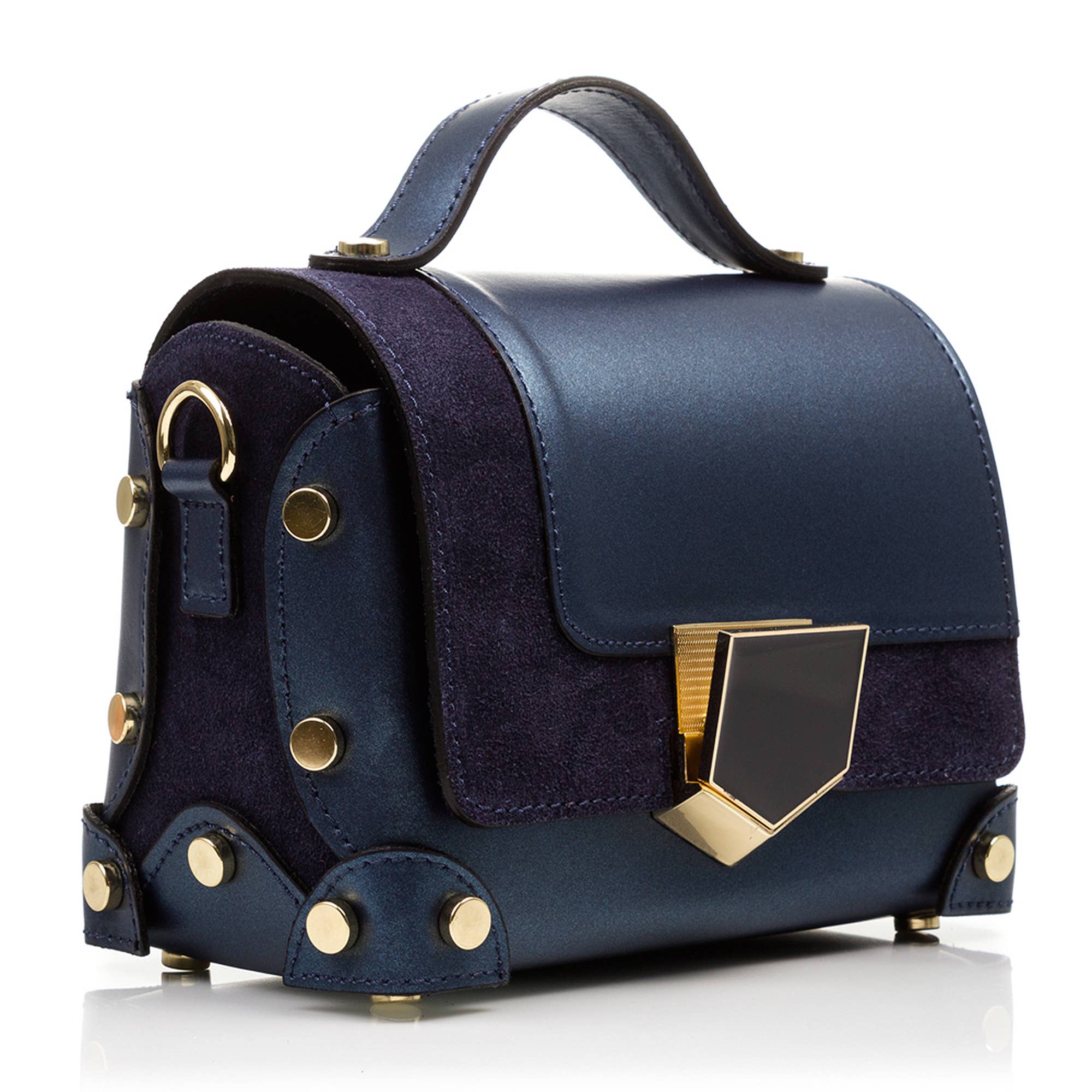 FIRENZE ARTEGIANI – Mala com alça superior – Mulher por atacado – Bolsa feminina Agerola. Couro genuíno Ruga Suede5