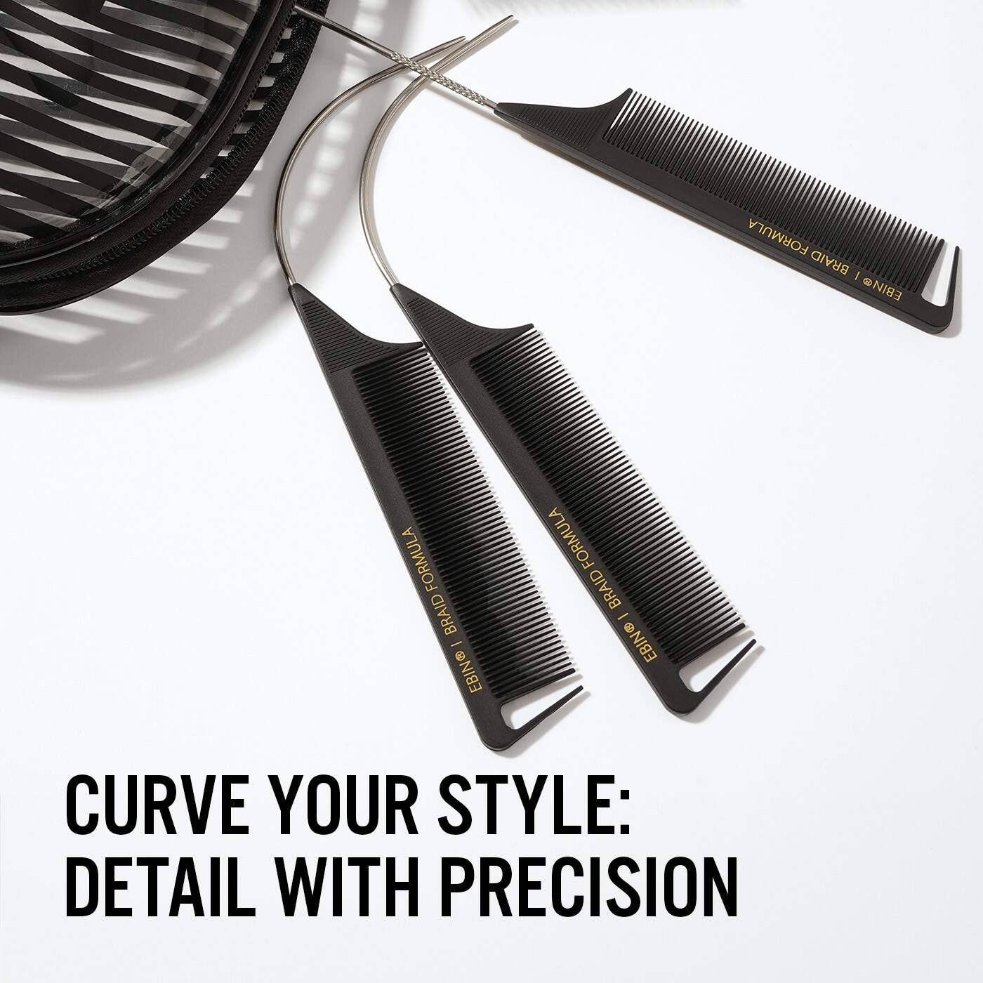 EBIN NEW YORK - Vente Peigne/brosse à cheveux - Peigne à pilet incurvé Braid Formula3